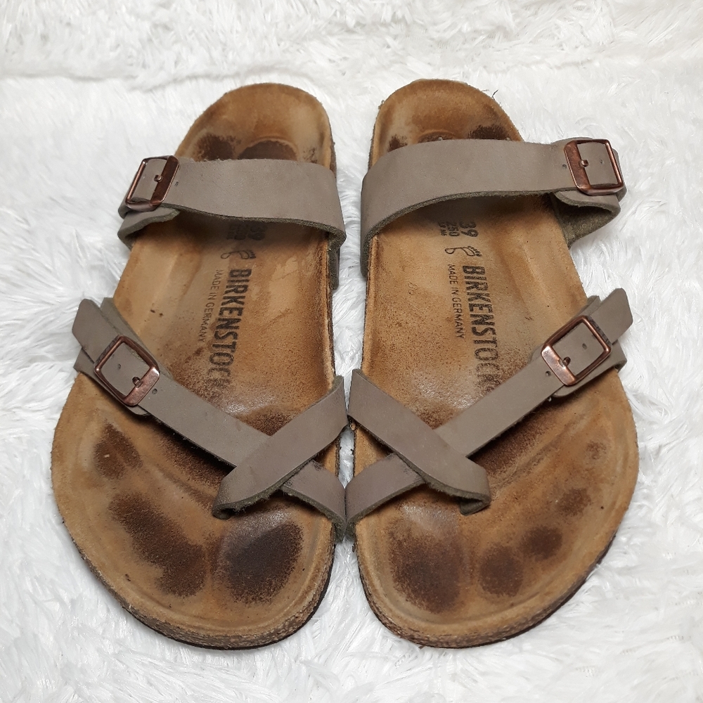 Birkenstock Mayari Birko-Flor Nubuck Sz 39 /8-8.5